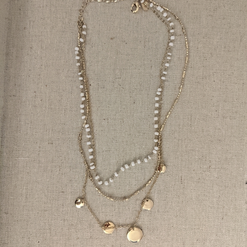 Layered medallion necklace